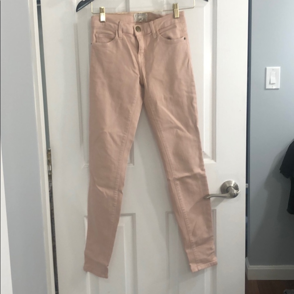 Current/Elliott Ankle Skinny Denim in Rose Smoke